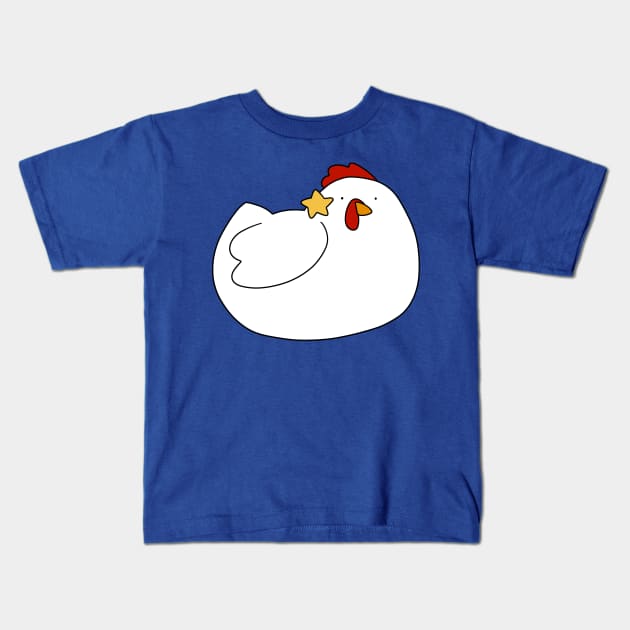 Star Hen Kids T-Shirt by saradaboru